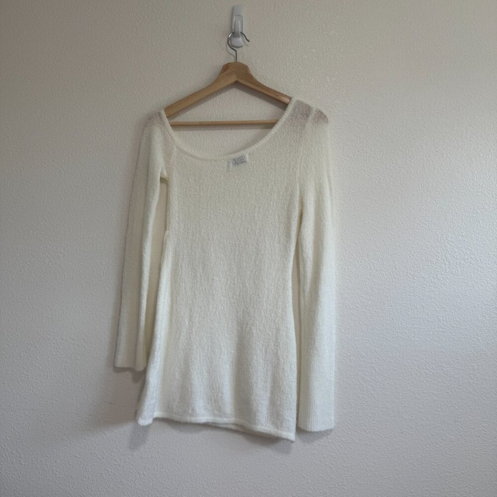 TIGER MIST White Cream Knit Sweater Dress Medium - Picture 8 of 9